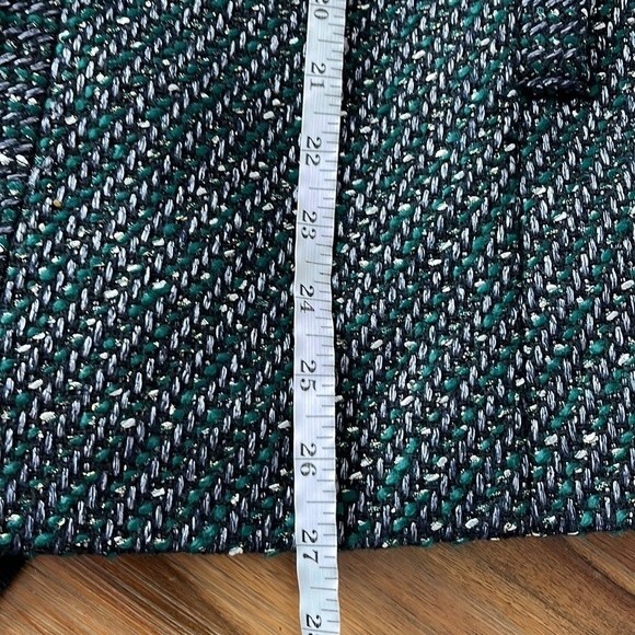 NWT Ann Taylor Tweed Mid Length Belted Blazer Jacket XS - Picture 14 of 15